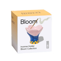 Подставка для благовоний, 5 см, керамика, синий, розовый, серия Bloom, DOIY, Испания_00821710054173097791.jpg