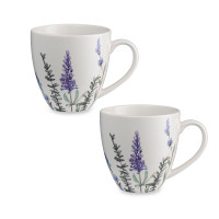 Набор кружек, 2 предмета, 325 мл, фарфор, декор, серия Floral, LIBERTY JONES, Россия