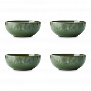 Набор из 4-х порционных салатников Jardin, 15 см, 600 мл, керамика, зеленый, серия Mikasa Hampton, KITCHEN CRAFT, Великобритания, Пиалы, салатники индивидуальные