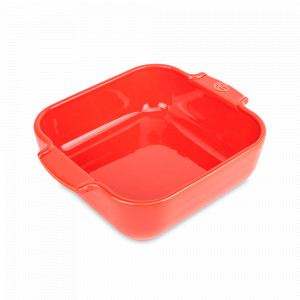 Форма для запекания квадратная, 28 х 28 см, 2.7 л, керамика, красный, серия Red, PEUGEOT CERAMIC, Франция, Скидка до -35% на PEUGEOT CERAMIC