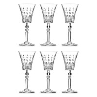 Набор из 6-ти бокалов для вина, 210 мл, хрустальное стекло, серия Marilyn, RCR, Италия