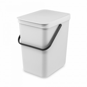 Контейнер встраиваемый для мусора, 25 л, пластик, светло-серый, серия SORT GO, BRABANTIA, Бельгия, Мусорные ведра SORT&GO BRABANTIA