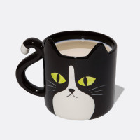 Кружка 3D, 480 мл, керамика, черный, белый, серия Cat, DOIY, Испания_00822820051858401967.jpg