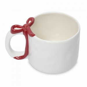 Кружка «Бант», 350 мл, керамика, белый, красный, серия Event, ANNA LAFARG, Китай, Кружки