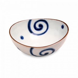 Салатник порционный Oriental HB, 16 см, фарфор, белый, синий, серия Mixed Bowls, TOKYO DESIGN, Нидерланды, Пиалы, салатники индивидуальные
