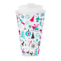 Термокружка новогодняя, 350 мл, пластик, WALMER, Великобритания