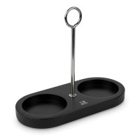 Подставка для мельниц с ручкой, 18.7 см, бамбук, черный, серия Linea, PEUGEOT, Франция