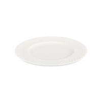 Тарелка обеденная, 27 см, фарфор, белый, рельеф, серия Капля, DECOR DE TABLE, Россия_00818940064268452158.jpg
