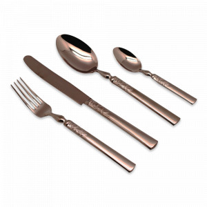 Набор столовых приборов 24 предмета, на 6 персон, сталь, серия 1911 Chocolate, HERDMAR, Португалия, HERDMAR (Португалия)