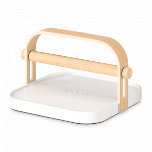 Держатель для салфеток, 20 х 13 см, пластик, дерево, белый, бежевый, серия Bellwood, UMBRA, Канада, UMBRA (Канада)