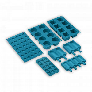 Набор форм, материал: силикон, SMEG, Италия, Силиконовые формы для льда