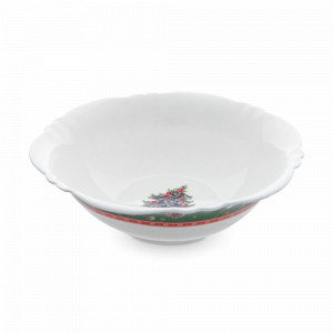 Салатник Green, 23 см, фарфор, белый, декор, серия New Year, REPAST, Чехия, Салатники REPAST