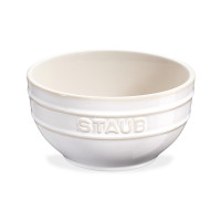 Миска, диаметр: 17 см, материал: керамика, цвет: белый, STAUB, Франция