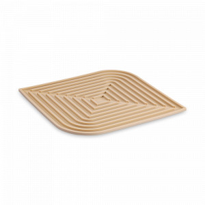 Коврик для сушки посуды Dry Flex, 34.5 х 31.5 см, силикон, бежевый, SMART SOLUTIONS, Россия, Силиконовые сушилки для посуды