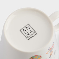 Набор детской посуды Животные в цирке, 3 предмета, фарфор, белый, декор, серия Circus, ANNA LAFARG, Китай_00822650050162292171.jpg