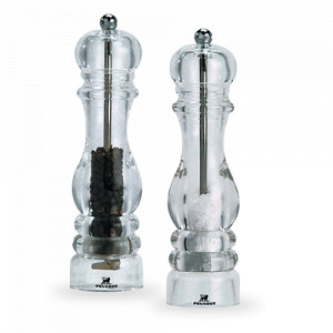 Набор мельниц для перца и соли, 12 см, акрил, серия Nancy, PEUGEOT, Франция, Солонки и перечницы