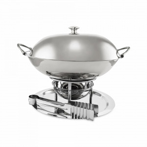 Мармит, 4 л, латунь, серебристый, серия Медная посуда, Кольчугинский Мельхиор, Россия, Кольчугинский мельхиор