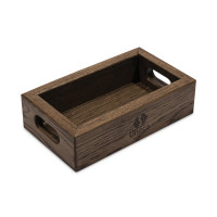 Подставка дубовая с ручками, 18 х 10 см, темно-коричневый, UNECA, Россия