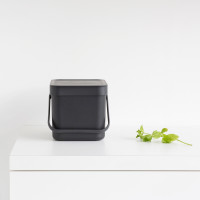 Контейнер (ведро) для мусора из пластика, 6 л, пластик, черный, серия SORT GO, BRABANTIA, Бельгия_00796000040603825083.jpg