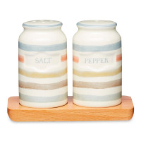 Солонка и перечница, 12 х 9 см, керамика, дерево, декор, серия Classic, KITCHEN CRAFT, Великобритания