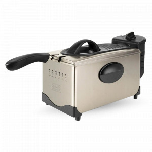 Фритюрница, 3 л, нержавеющая сталь, стальной, BLACK+DECKER, США, BLACK+DECKER (США)