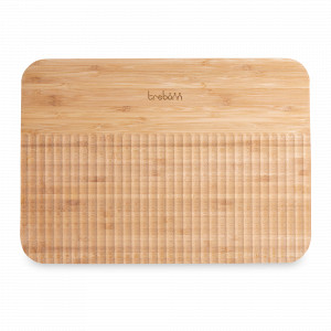Доска разделочная из бамбука, размер 34x24x1.9 см, с рифленой поверхностью, серия Chopping boards and Knives, TREBONN, Италия, Разделочные доски