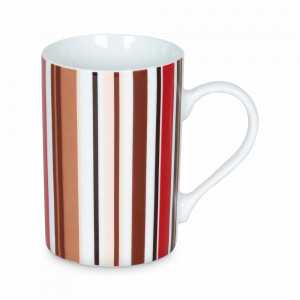 Кружка «Кофе код - вертикаль», 240 мл, фарфор, декор, KOENITZ, Германия, KOENITZ (Германия)