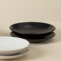 Тарелка для пасты Black, 24.7 см, керамика, черный, серия Roda, COSTA NOVA, Португалия_00818550063110947841.jpg