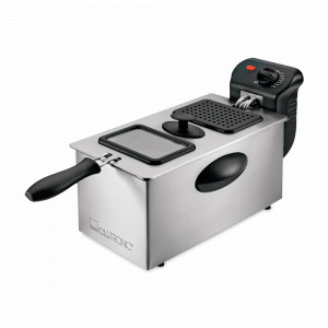 Фритюрница, 3 л, нержавеющая сталь, стальной, CLATRONIC, Германия, CLATRONIC (Германия)
