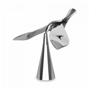 Открывалка для бутылок на подставке Tipsy, материал: металл, размер: 13 x 4,3 х 12,7 см, цвет: хром, UMBRA, Канада, UMBRA (Канада)