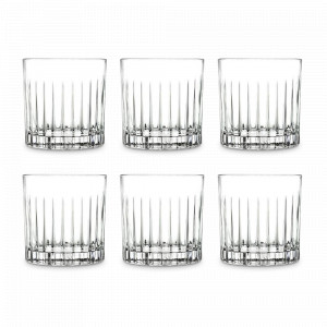 Набор из 6-ти стаканов для виски, 360 мл, хрустальное стекло, серия Timeless, RCR, Италия, Стаканы для виски RCR