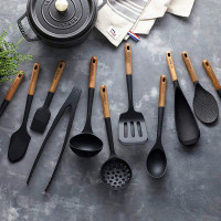 Щипцы , 31 см, силикон, дерево, черный, серия La Cocotte, STAUB, Франция_00799800035046047436.jpg