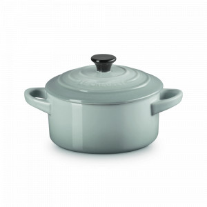 Кокот с крышкой, 250 мл, 10 см, каменная керамика, серый, серия Sea Salt, LE CREUSET, Франция, Кокотница Le Creuset