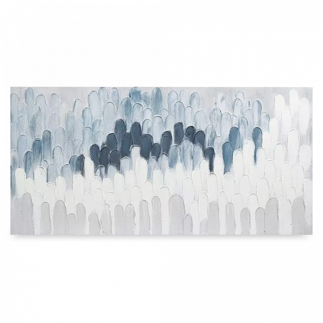 Панно декоративное By Feel, 70 х 140 см, холст с ручной росписью, дерево, серо-голубой, серия Art, BERGENSON BJORN, Великобритания