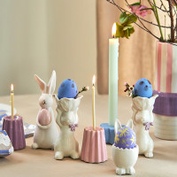 Подставка для яиц Flower Bunny, 19 см, доломит, белый, розовый, серия Easter Essential, TKANO, Россия_00818870051569112767.jpg