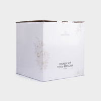 Сервиз обеденный на 6 персон Бежевые цветы, 18 предметов, фарфор, белый, декор, серия Lorenzo, ANNA LAFARG, Китай_00822650035027471096.jpg