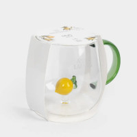 Кружка Лимон, 400 мл, стекло, зеленая ручка, серия Lemon, ANNA LAFARG, Китай_00822580071606406362.jpg