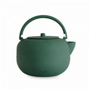 Чайник заварочный с ситечком, 800 мл, чугун, нержавеющая сталь, силикон, темно-зеленый, серия Saga, VIVA Scandinavia, Дания, Скидка до -20% на Viva Scandinavia