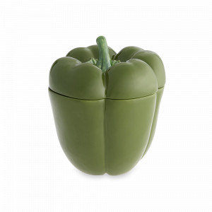 Банка для хранения «Перец», 19 см, керамика, зеленый, серия Перец, Bordallo Pinheiro, Португалия, BORDALLO PINHEIRO (Португалия)