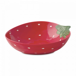 Блюдо глубокое, 30 х 27 см, фарфор, красный, серия Jardin Des Fraises, EASY LIFE (R2S), Италия, Jardin Des Fraises EASY LIFE R2S