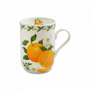 Кружка «Апельсин», 300 мл, фарфор, белый, серия Фруктовый сад, MAXWELL WILLIAMS, Австралия, MAXWELL & WILLIAMS (Австралия)