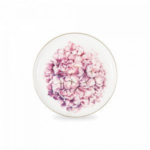 Тарелка закусочная Гортензия, 19 см, костяной фарфор, белый, серия Emily, ANNA LAFARG, Китай, Красивые тарелки для сервировки