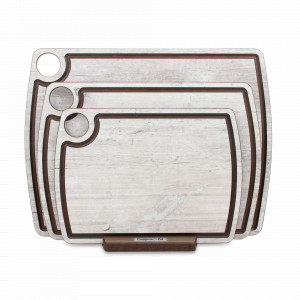 Набор из 3-х разделочных досок на подставке, дуб Санремо, в подарочной упаковке, композитный материал, серия Fashion, ComposeEat, Россия, Разделочные доски