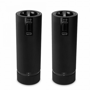 Набор электрических мельниц для соли и перца Nigth Electric, 15 см, металл, черный, серия Line, PEUGEOT, Франция, PEUGEOT (Франция)