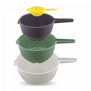 Набор из 3-х мисок с отделителем желтка Trym, полипропилен, SMART SOLUTIONS, Россия, Миски кухонные