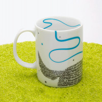 Кружка «Шрифт пес», 330 мл, фарфор, белый, KOENITZ, Германия_00809240058364101738.jpg