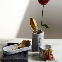 Органайзер для кухонных принадлежностей, 10 х 17 см, белый мрамор, серия Marm, LIBERTY JONES, Россия_00813870041825584349.jpg