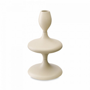 Подсвечник на одну свечу, 20 см, металл, кремовый, серия Vivlend, BERGENSON BJORN, Великобритания, Подсвечники и канделябры