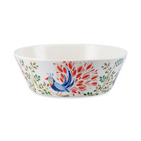 Салатник Fantail Bird, 900 мл, 19.2 см, фарфор, белый, декор, серия Birds of Paradise, LIBERTY JONES, Россия