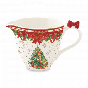 Молочник , 350 мл, фарфор, серия Christmas Heritage, EASY LIFE (R2S), Италия, Новогодняя сервировка EASY LIFE R2S